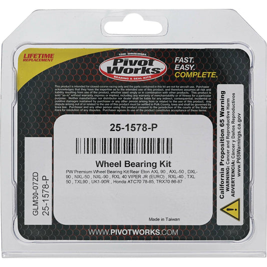 PIVOT WORKS WHEEL BEARING KIT PREMIUM — alternate view 2