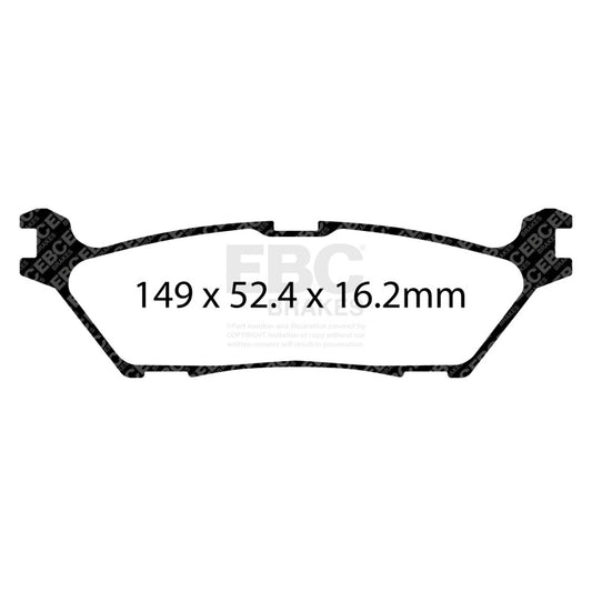 EBC Yellowstuff Brake Pad Sets — alternate view 2