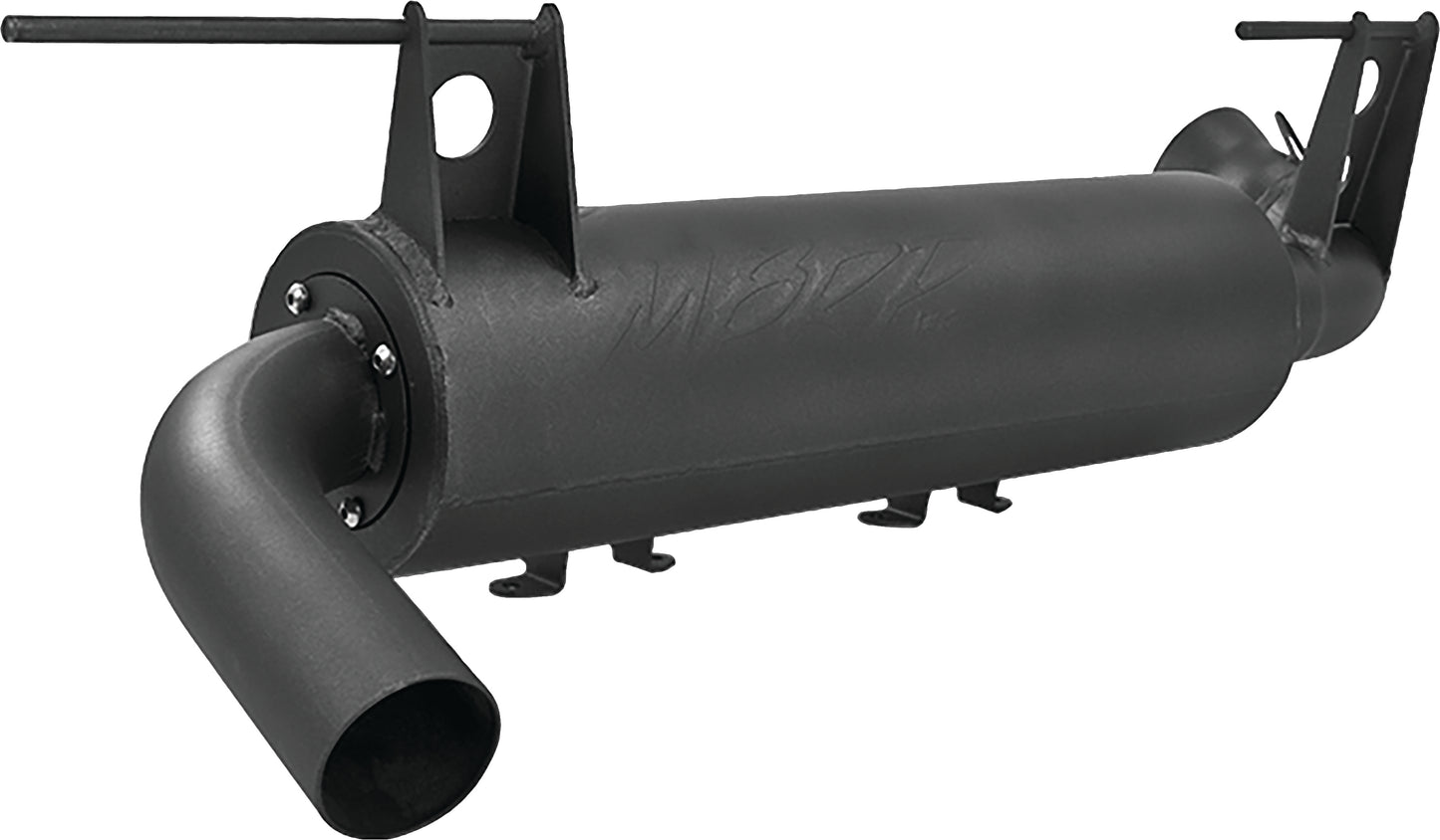 MBRP SINGLE SLIP-ON SYSTEM W/ PERFORMANCE MUFFLER BLK — alternate view 4