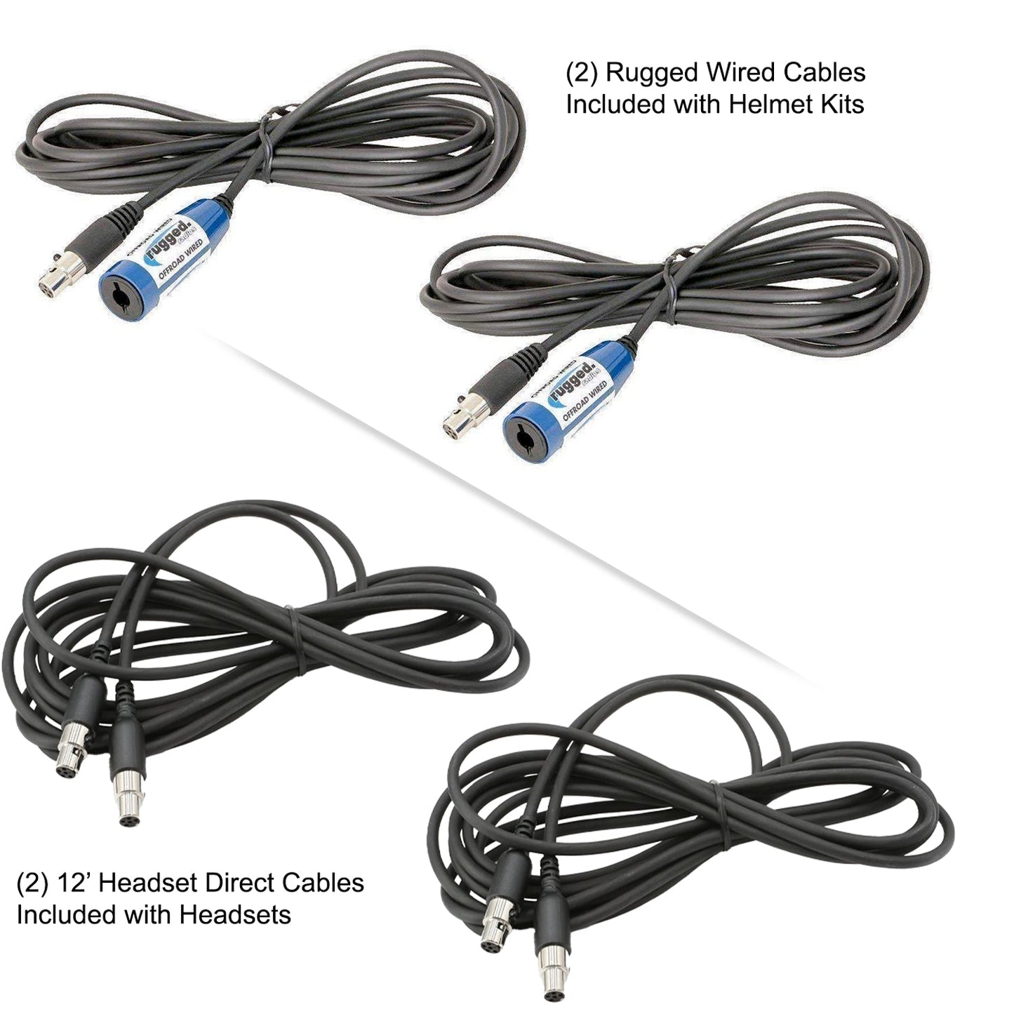 Rugged Radios Rugged Radios 364 Intercom Kit – 2-Person Bluetooth Intercom System