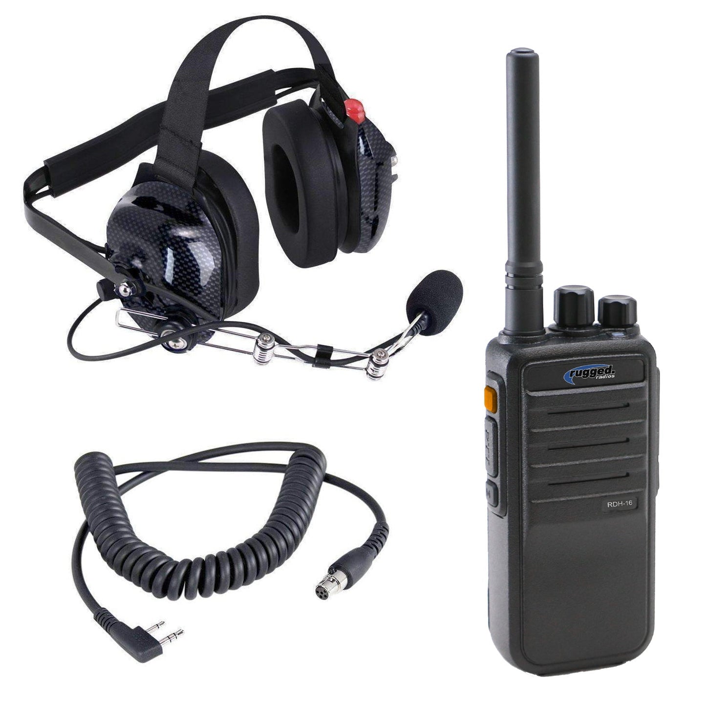 Rugged Radios Rugged Radios Crew Chief - H42 Spotter Headset and Rugged Handheld Rad