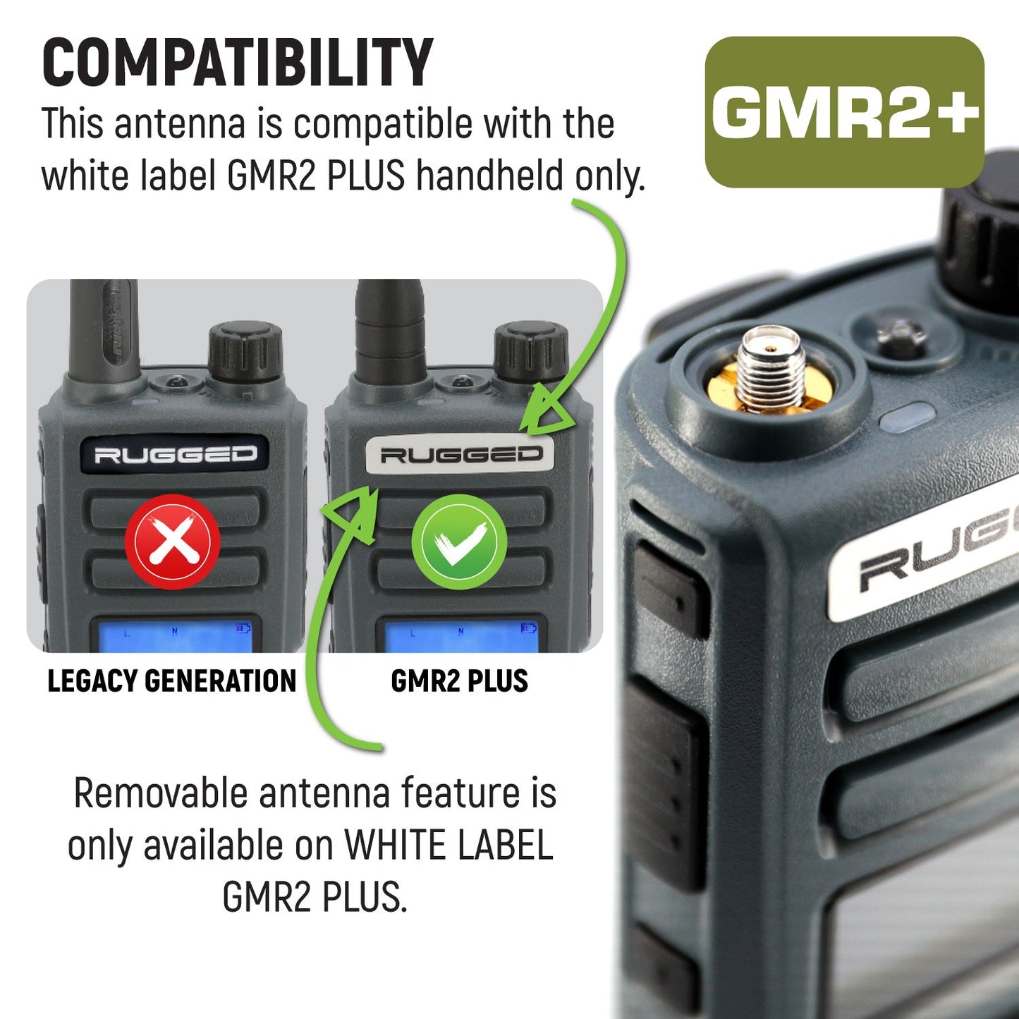 Rugged Radios Rugged Radios Magnetic Mount Antenna for Rugged GMR2 PLUS Handheld Rad