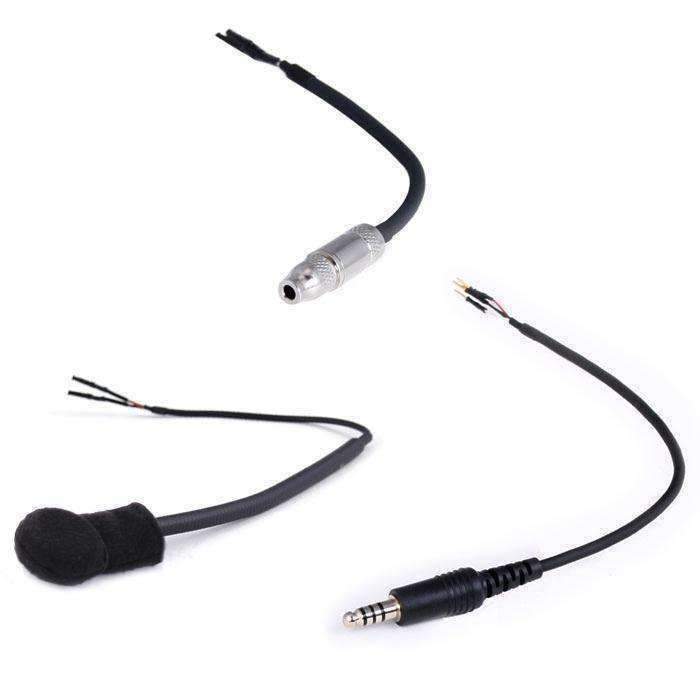 Rugged Radios Rugged Radios Peltor 4C Helmet Kit - Mic & 1/8in Jack, Coil
