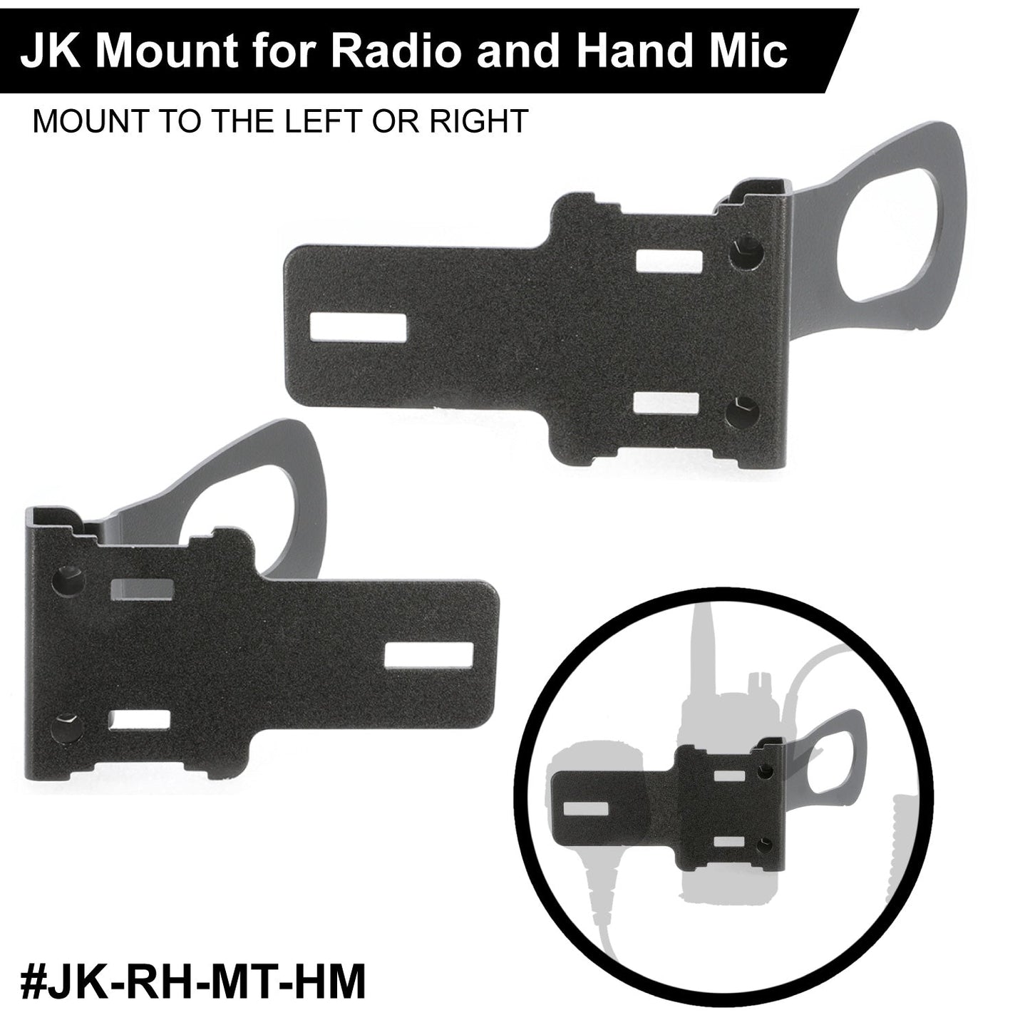 Rugged Radios Rugged Radios Handheld Radio Grab Bar Mount for Jeep Wrangler JK JKU J