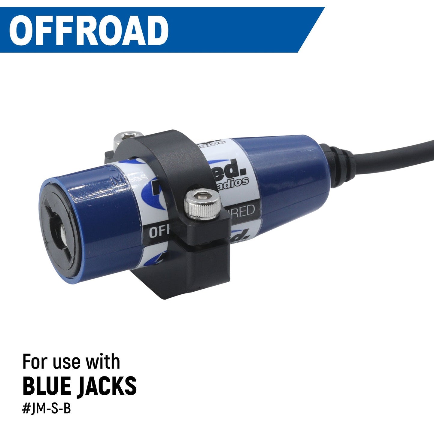 Rugged Radios Rugged Radios Single Headset / Helmet Jack - Bar Mount