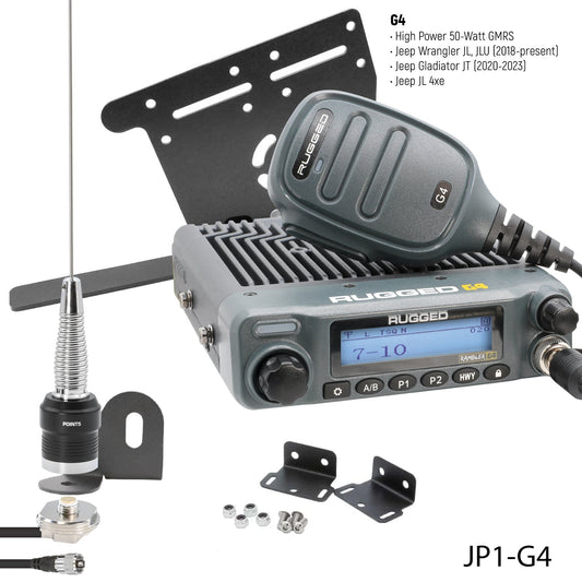 Rugged Radios Rugged Radios GMRS Mobile Radio Kit for Jeep Wrangler JL and Gladiator