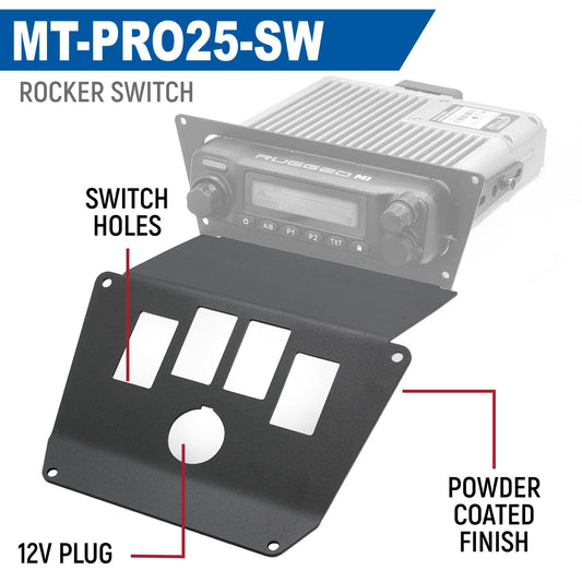 Rugged Radios Rugged Radios Lower Accessory Panel for 2025 Polaris RZR Pro XP Pro R