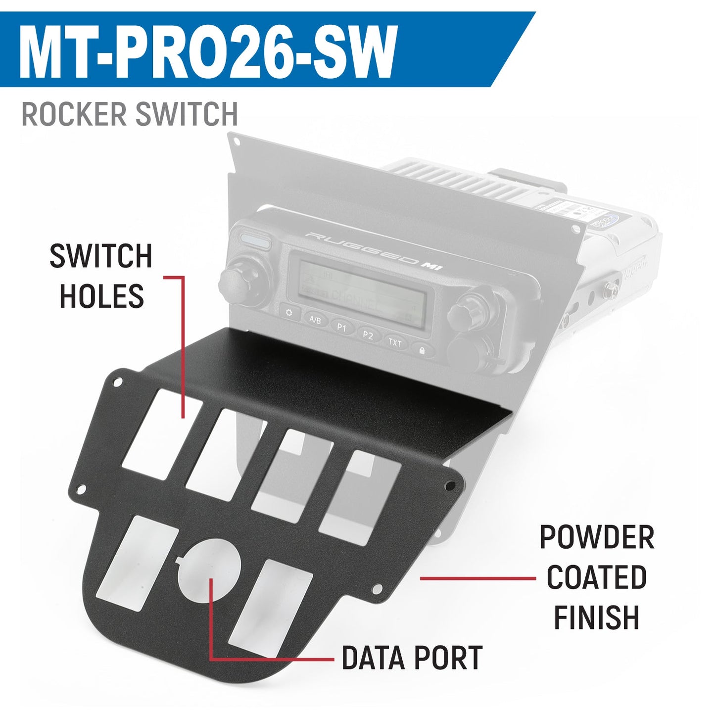 Rugged Radios Rugged Radios Lower Accessory Panel for 2026 Polaris RZR Pro R Ultimat