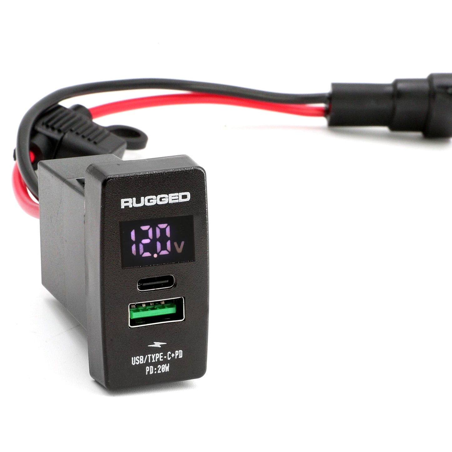 Rugged Radios Rugged Radios USB Rocker Switch Hub with 4.2 Amp Outlet