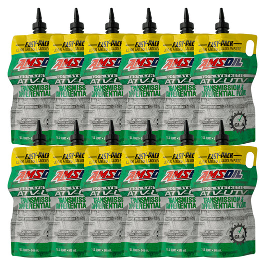 AMSOIL atv and utv transmission and diff fluid case