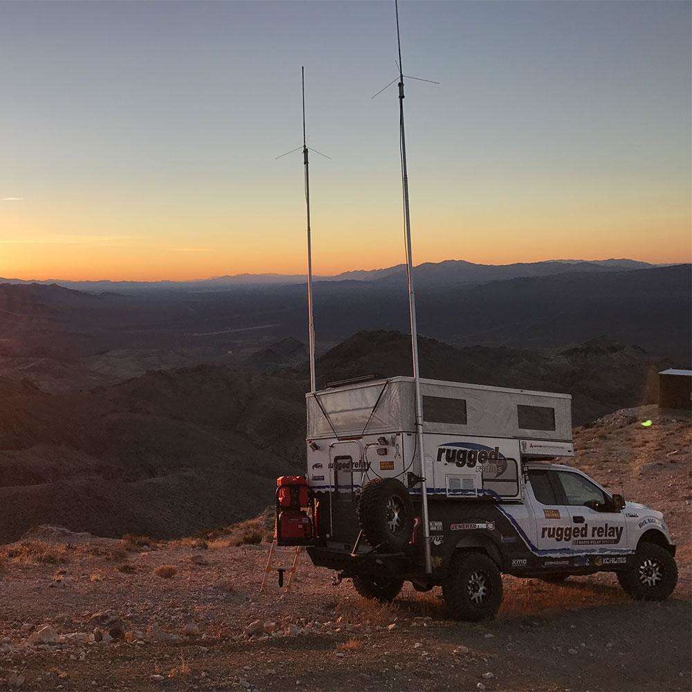 Rugged Radios Rugged Radios 20 Ft Telescoping Flag Pole for Base Camp and Base Stati