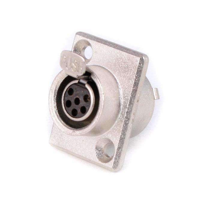 Rugged Radios Rugged Radios 6-Pin Panel Mount Mini XLR Connector TY6F