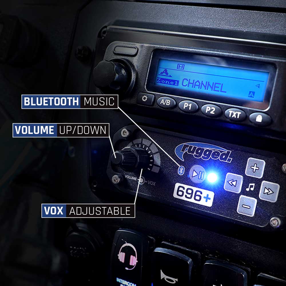 Rugged Radios Rugged Radios 696 PLUS Bluetooth Intercom (2-Place, Expandable)