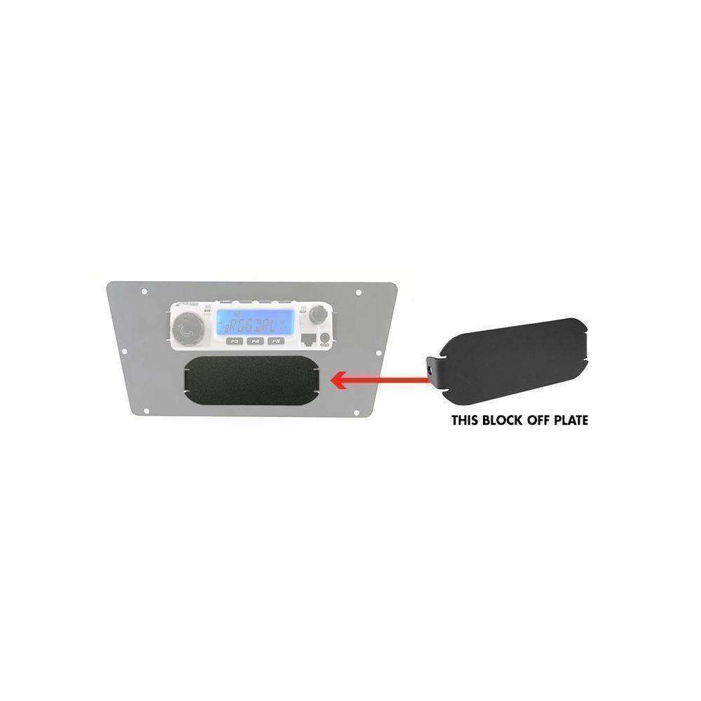 Rugged Radios Rugged Radios Intercom Block Off Plate for Multi Mounts
