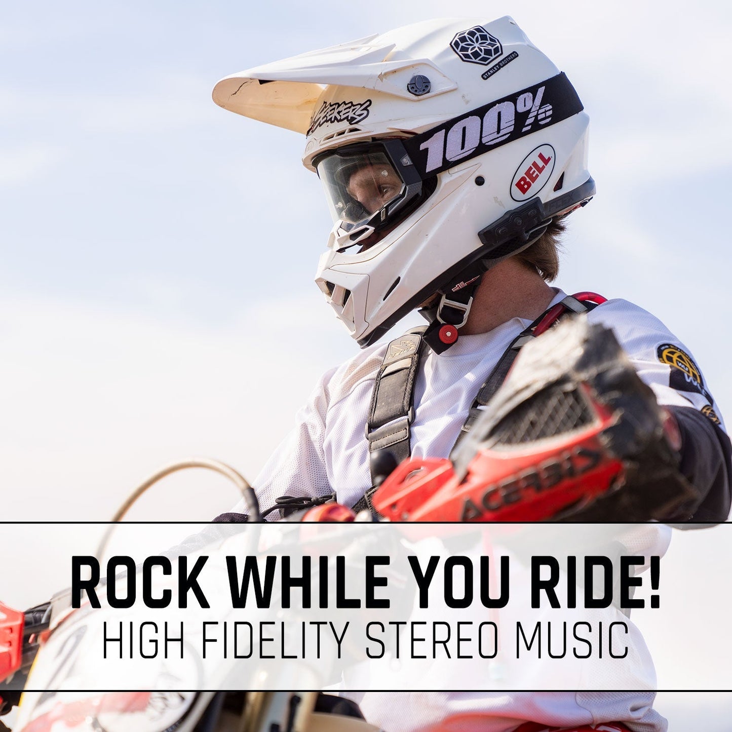 Rugged Radios Rugged Radios CONNECT BT2 Bluetooth Headset for Motorcycle Helmet