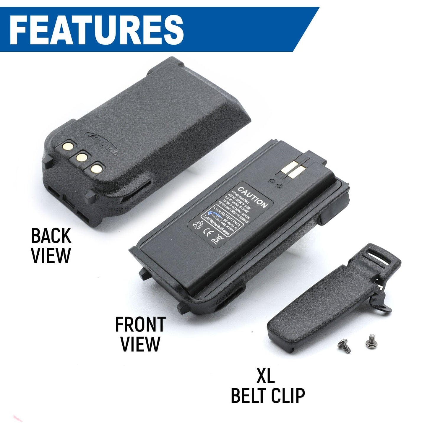 Rugged Radios Rugged Radios High Capacity Battery for RDH-X / ABH7 Handheld Radio 36
