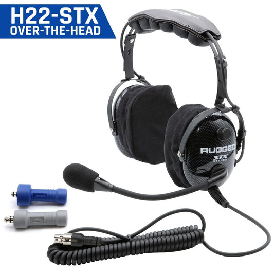 Rugged Radios Ultimate Alpha Headset - OTH/BTH w/ Volume Control (H22/H42)
