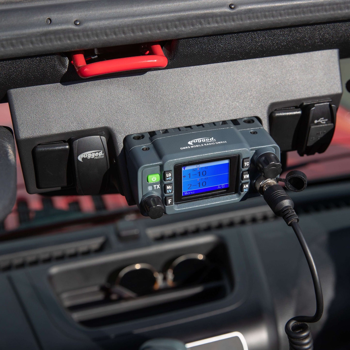 Rugged Radios Rugged Radios Jeep JK Upper Windshield Radio Mount GMR25 and ABM25