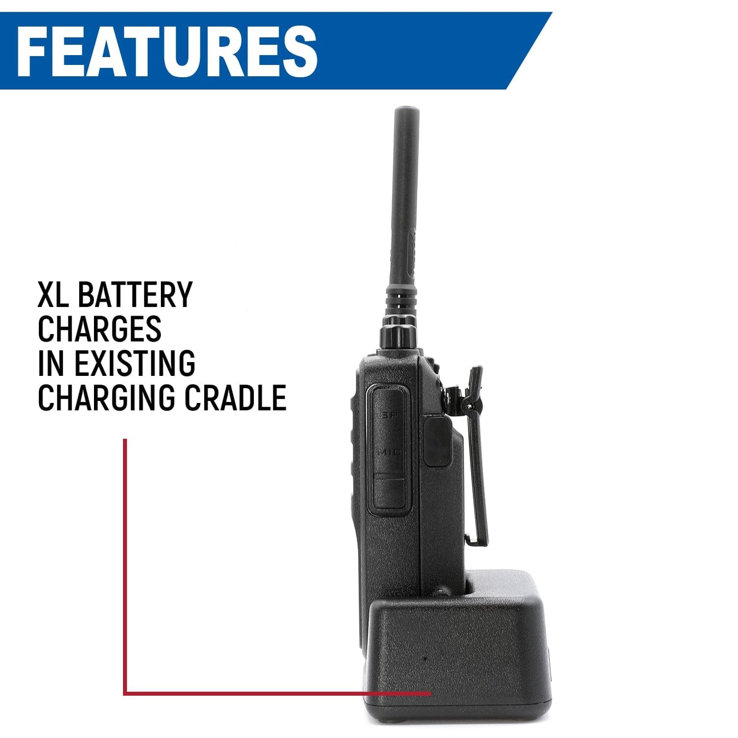 Rugged Radios Rugged Radios RDH-16 Handheld Radio High Capacity Battery