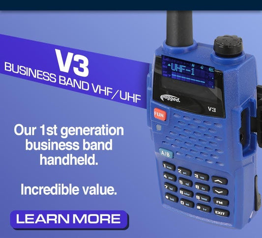 Rugged Radios Rugged V3 Analog Business Band Two-Way Handheld Radio