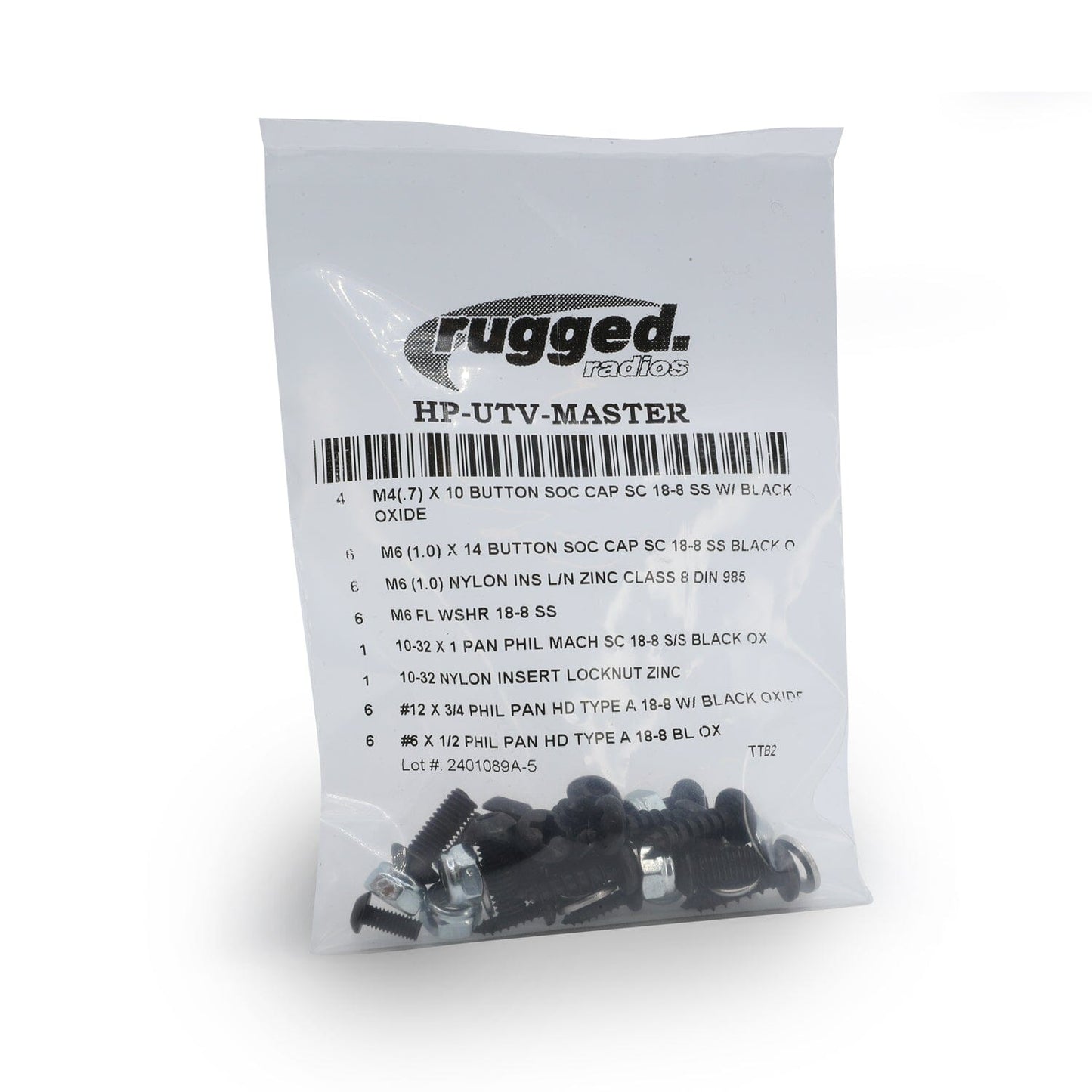 Rugged Radios Rugged Radios UTV Kit Replacement Hardware Pack