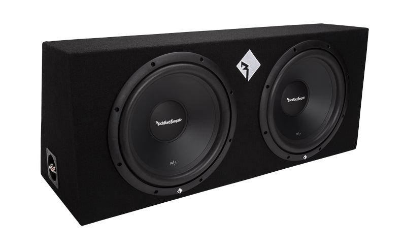 Rockford Fosgate R1-2X12 Dual 12 Inch Loaded Sub Enclosure