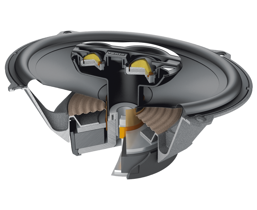 Hertz MPX 690.3 Mille Pro 6x9 3-Way Coaxial Speakers (Pair)