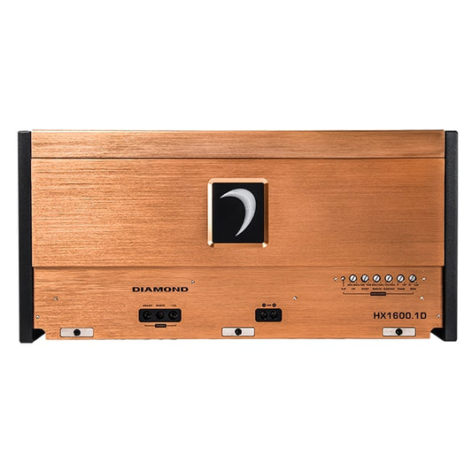 Diamond Audio HX1600.1D top view with adjustments
