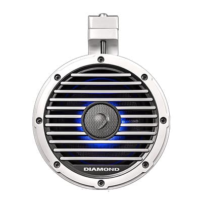 Diamond Audio HXM8POD Black Marine Grade LED Speaker Pod Kit