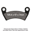 EBC SXR Sintered HH Brake Pads for Polaris Ranger & General UTV