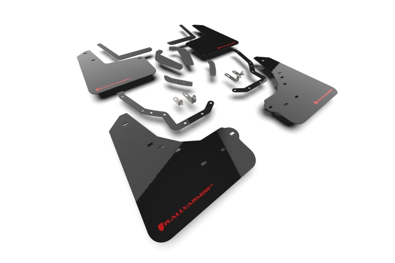Rally Armor RAL UR Blk Flap/Rd Logo