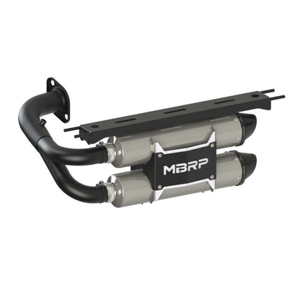 MBRP DUAL STACKED SLIP-ON SYSTEM W/ PERFORMANCE MUFFLER BLK TIP