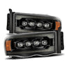 AlphaRex NOVA-Series LED Headlights 02-05 Ram 1500 Alpha-Black