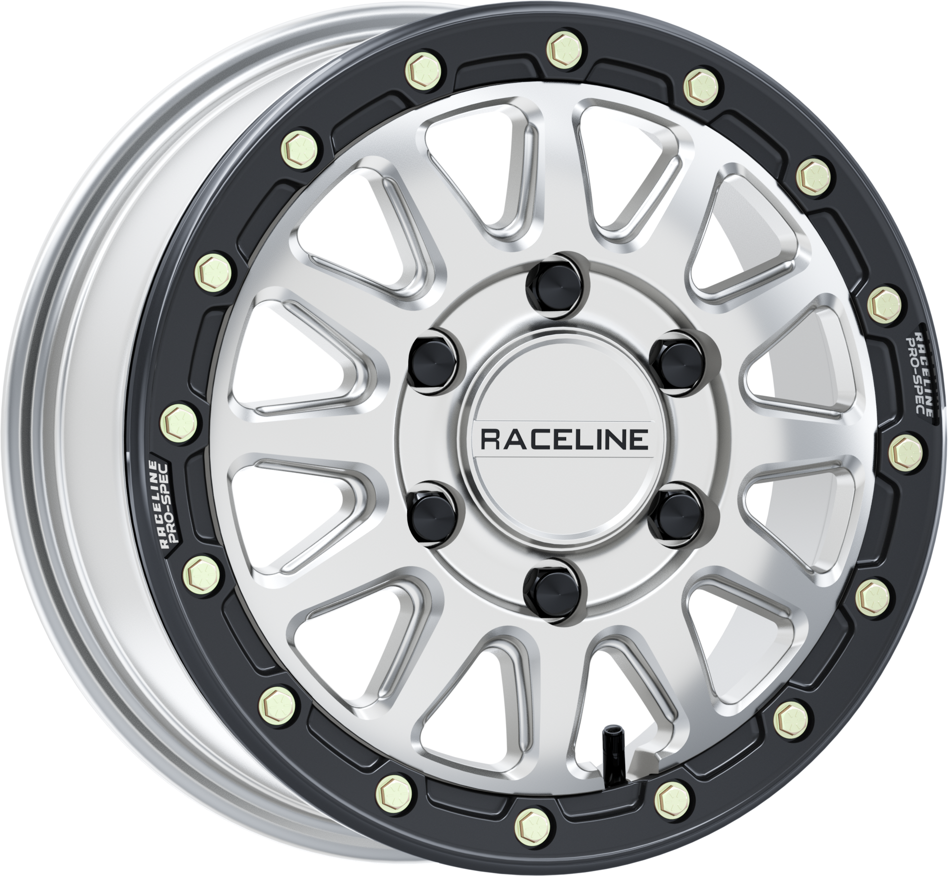 RACELINE ALPHA BDLK 15X6.5 6/5.5 (+74MM) SILVER/BLK