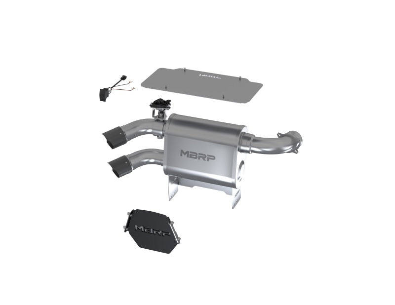 MBRP DUAL SLIP-ON SYSTEM W/ 3" ACTIVE EXHAUST CF TIP