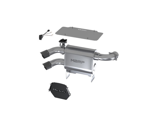 MBRP DUAL SLIP-ON SYSTEM W/ 3" ACTIVE EXHAUST CF TIP