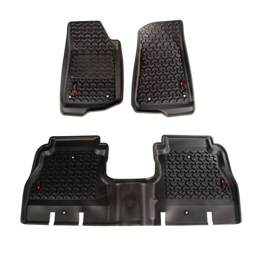 Rugged Ridge RUG Floor Liners - Black