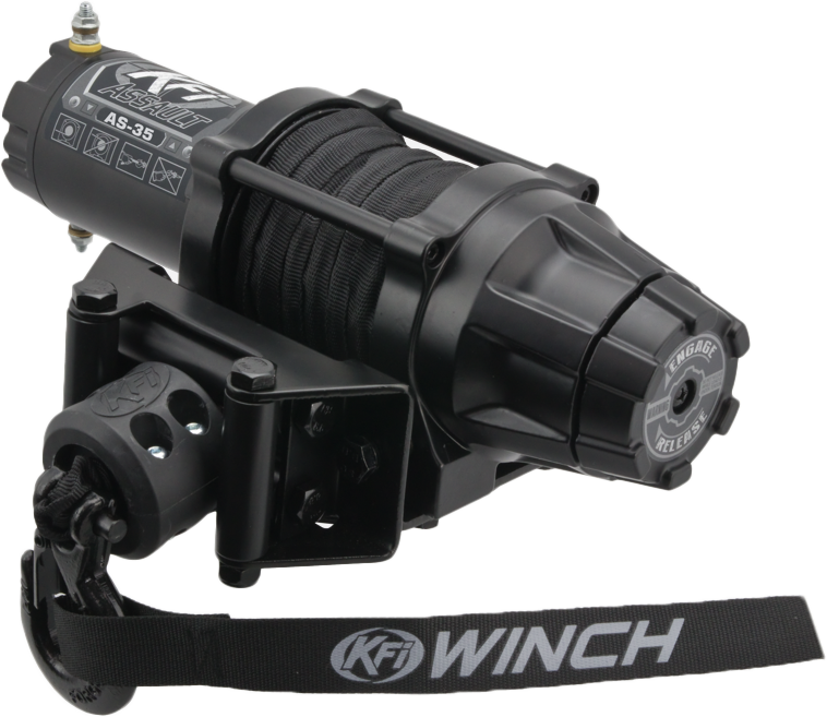 KFI 3500LB SYNTHETIC ASSUALT SERIES WINCH — alternate view 2