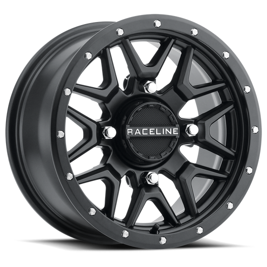 RACELINE KRANK WHEEL 14X7 4/156 5+2 (+10MM) BLACK