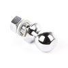 Rugged Ridge 2in Trailer Hitch Ball, 1in Shank, Chrome, 7,500 lb