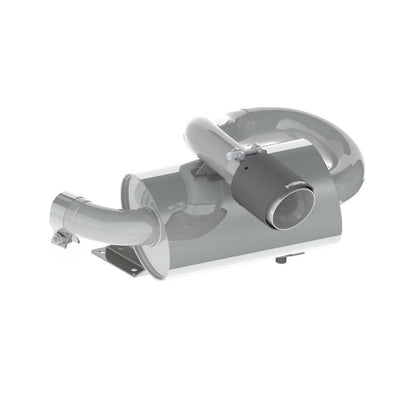 MBRP SINGLE SLIP-ON CENTER EXIT W/ PERFORMANCE MUFFLER CF TIP