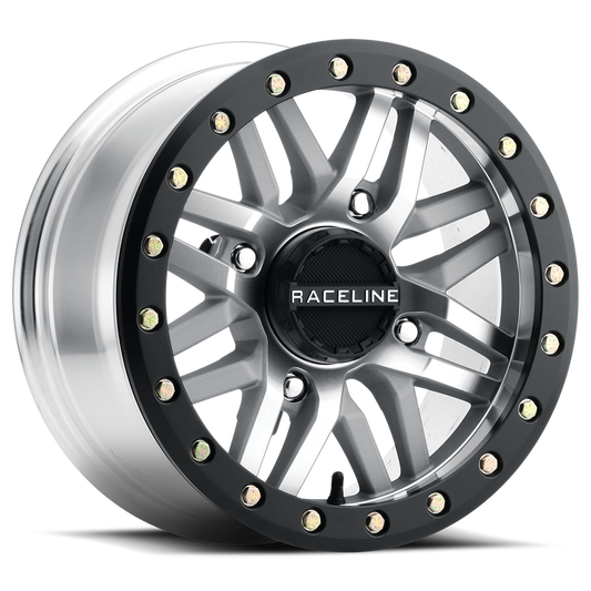 RACELINE RYNO BDLK WHEEL 15X7 4/156 5+2 (+10MM) BLK/AS CAST