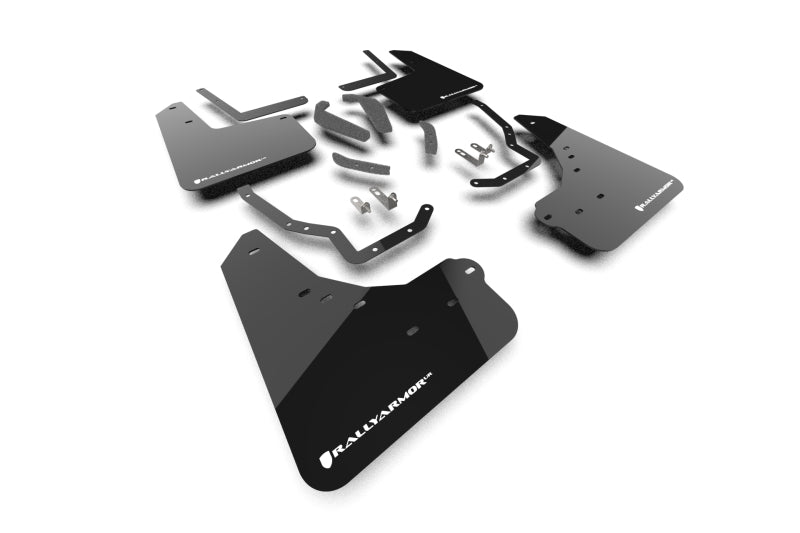Rally Armor RAL UR Blk Flap/Wht Logo