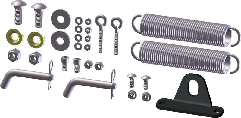 KFI UTV PLOW PUSH TUBE HARDWARE KIT