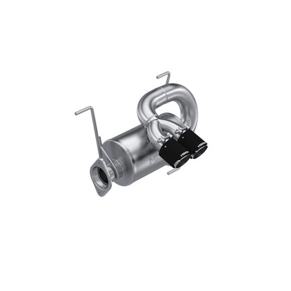 MBRP DUAL SLIP-ON CENTER OUT W/ PERFORMANCE MUFFLER CF TIP