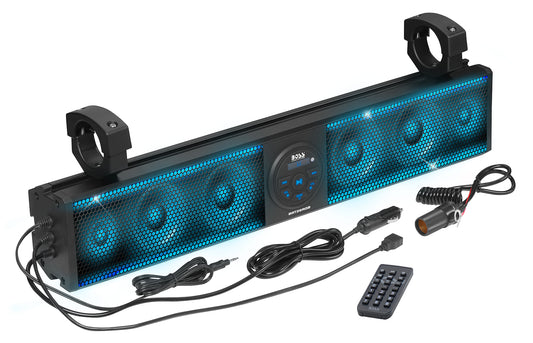 BOSS Audio 26" RGB Bluetooth Sound Bar for ATV & UTV (IPX5)