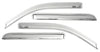 AVS Ventvisor Chrome Window Deflectors 07-18 Toyota Tundra CrewMax
