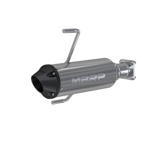 MBRP SINGLE SLIP-ON SYSTEM W/ 5" PERFORMANCE MUFFLER BLK TIP
