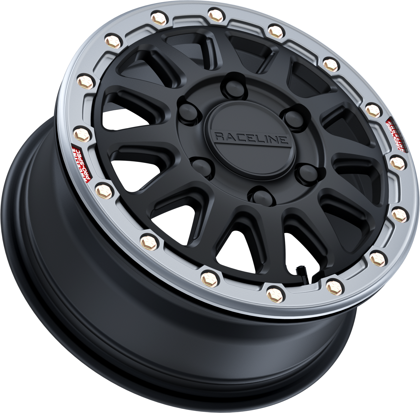 RACELINE ALPHA BDLK 15X6.5 6/5.5 (+74MM)BLACK/GUNMETAL — alternate view 2