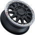 RACELINE ALPHA BDLK 15X6.5 6/5.5 (+74MM)BLACK/GUNMETAL — alternate view 2